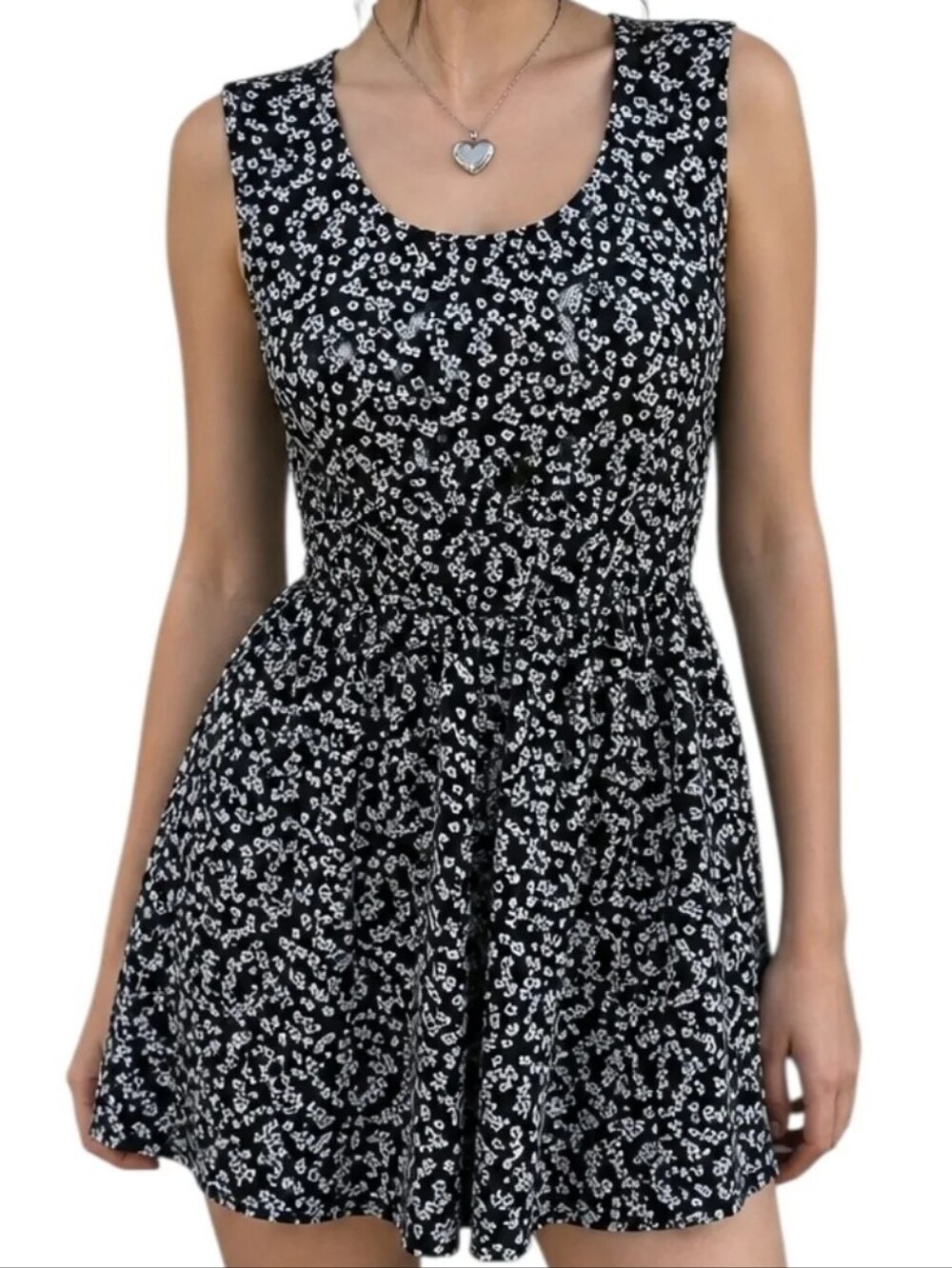 Forest Lily Romper Women 8 Navy Floral Whimsigoth